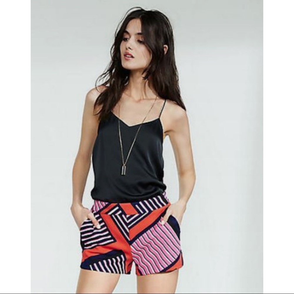 NWOT! Express Diagonal Stripe Stripe Knit Shorts